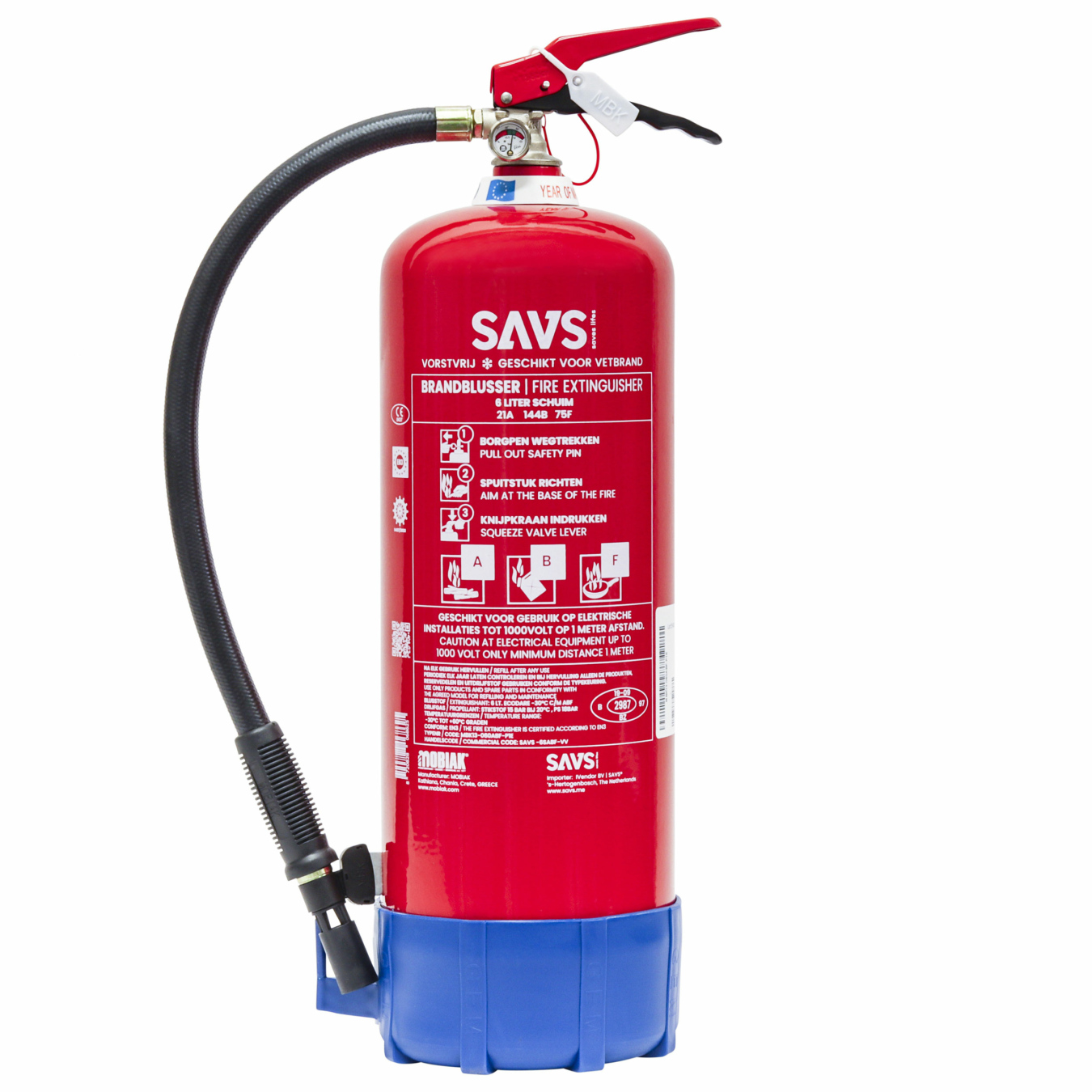 Koop SAVS schuimblusser 6 Liter ABF vorstvrij