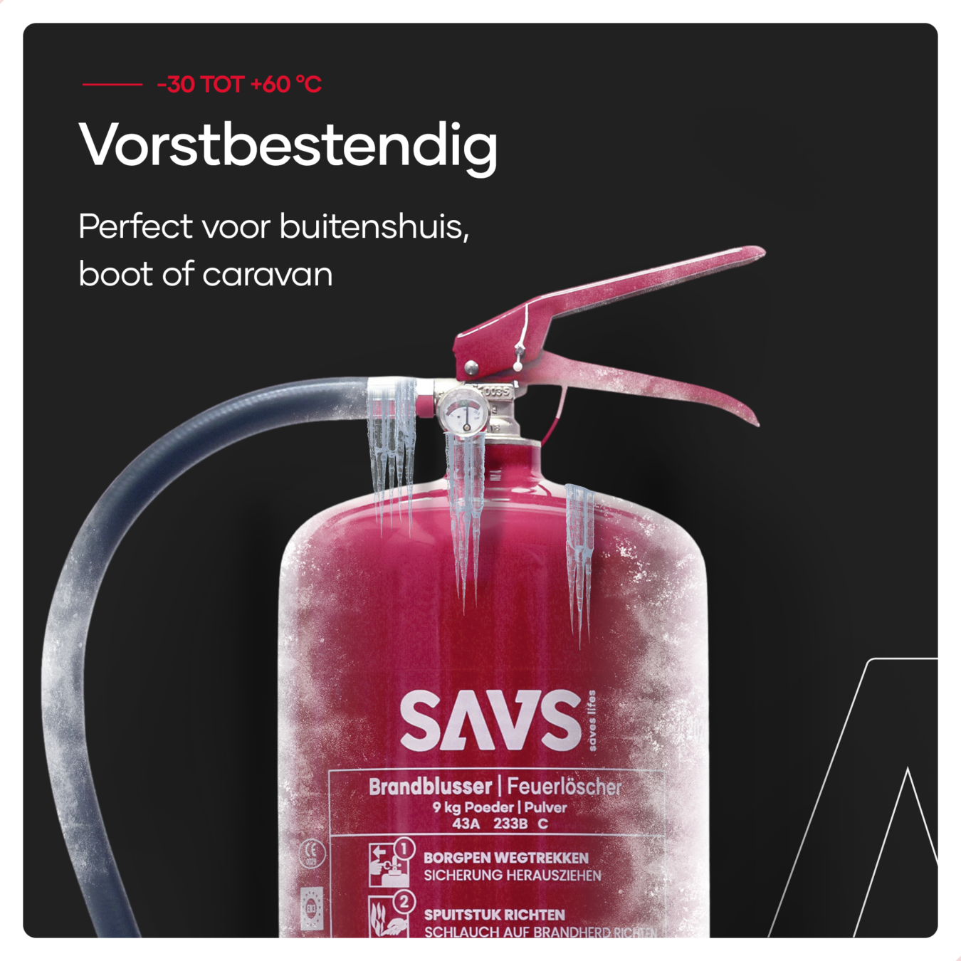 Koop SAVS Brandblusser poeder 9 kg