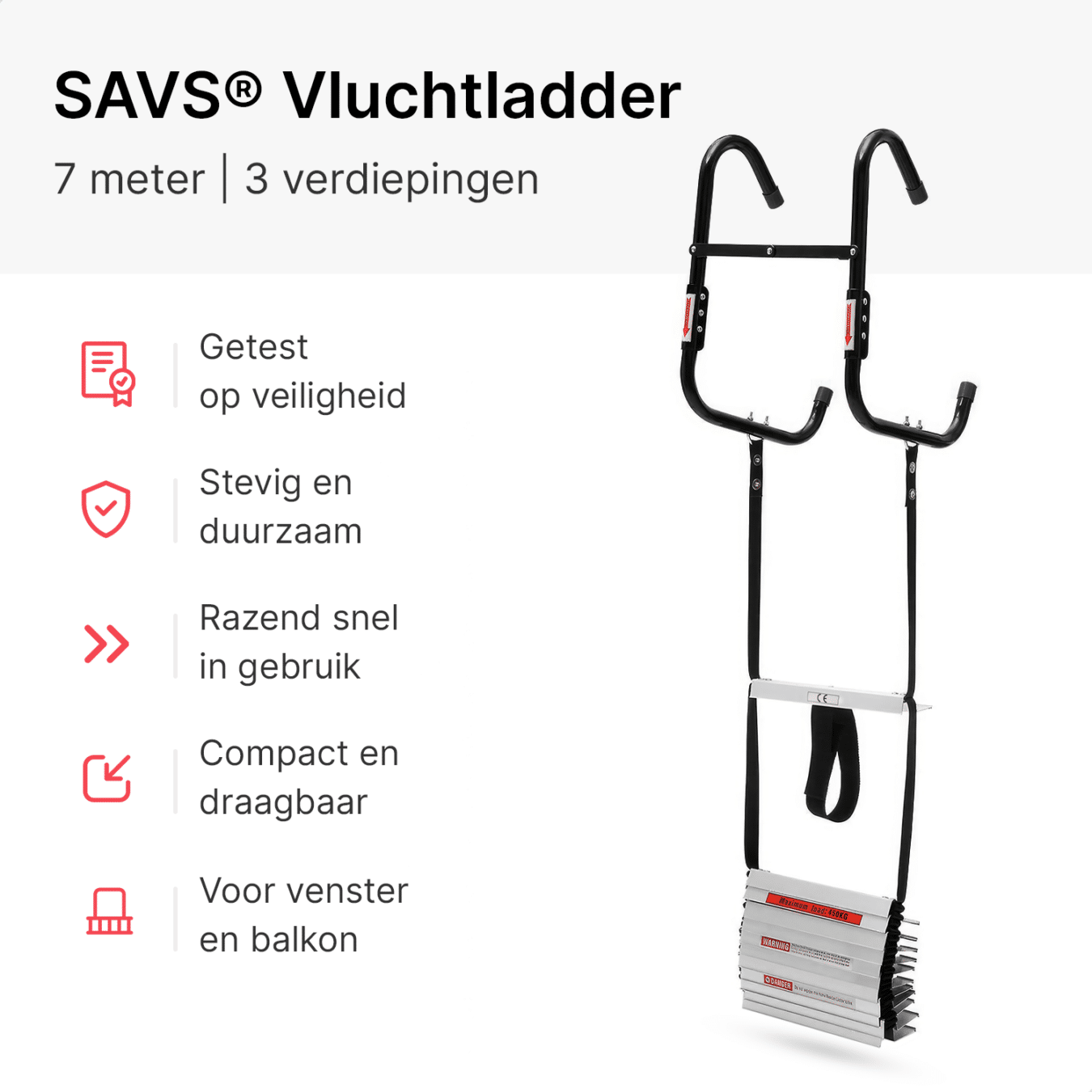 Koop SAVS ESC-700 Vluchtladder 7 meter