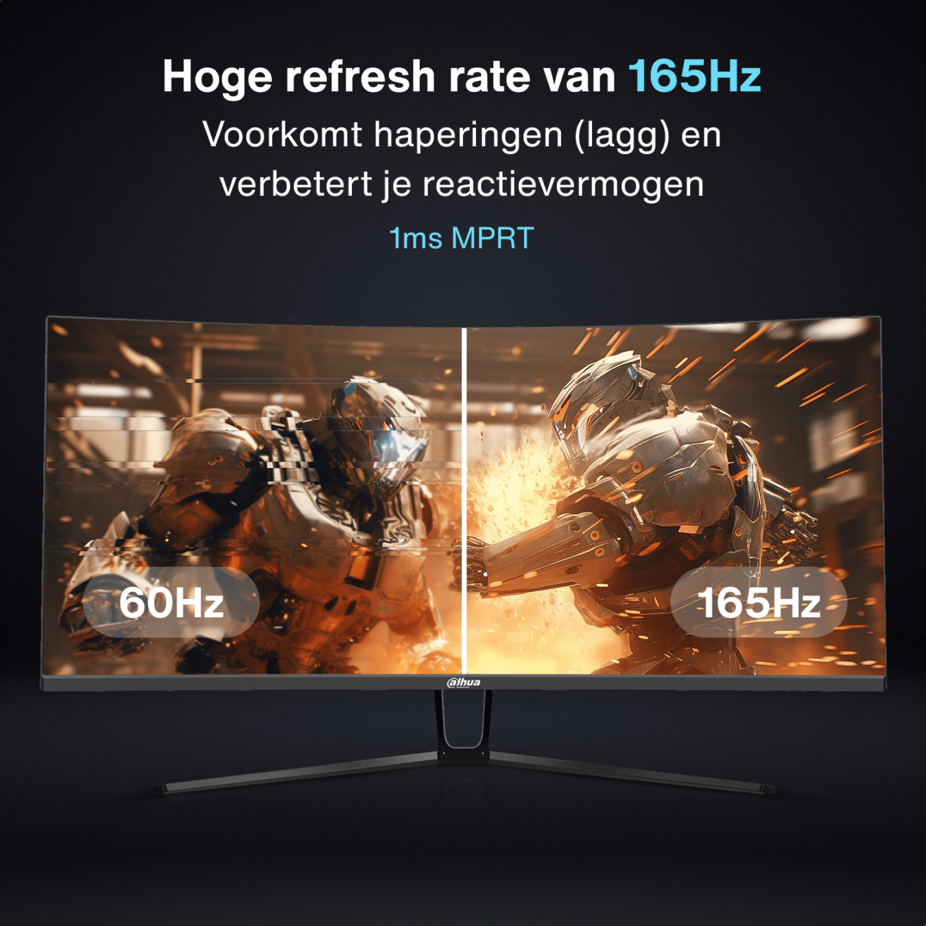 Koop Dahua LM34-E330C - 34 inch Curved Ultrawide QHD Monitor - 165 Hz - 1ms