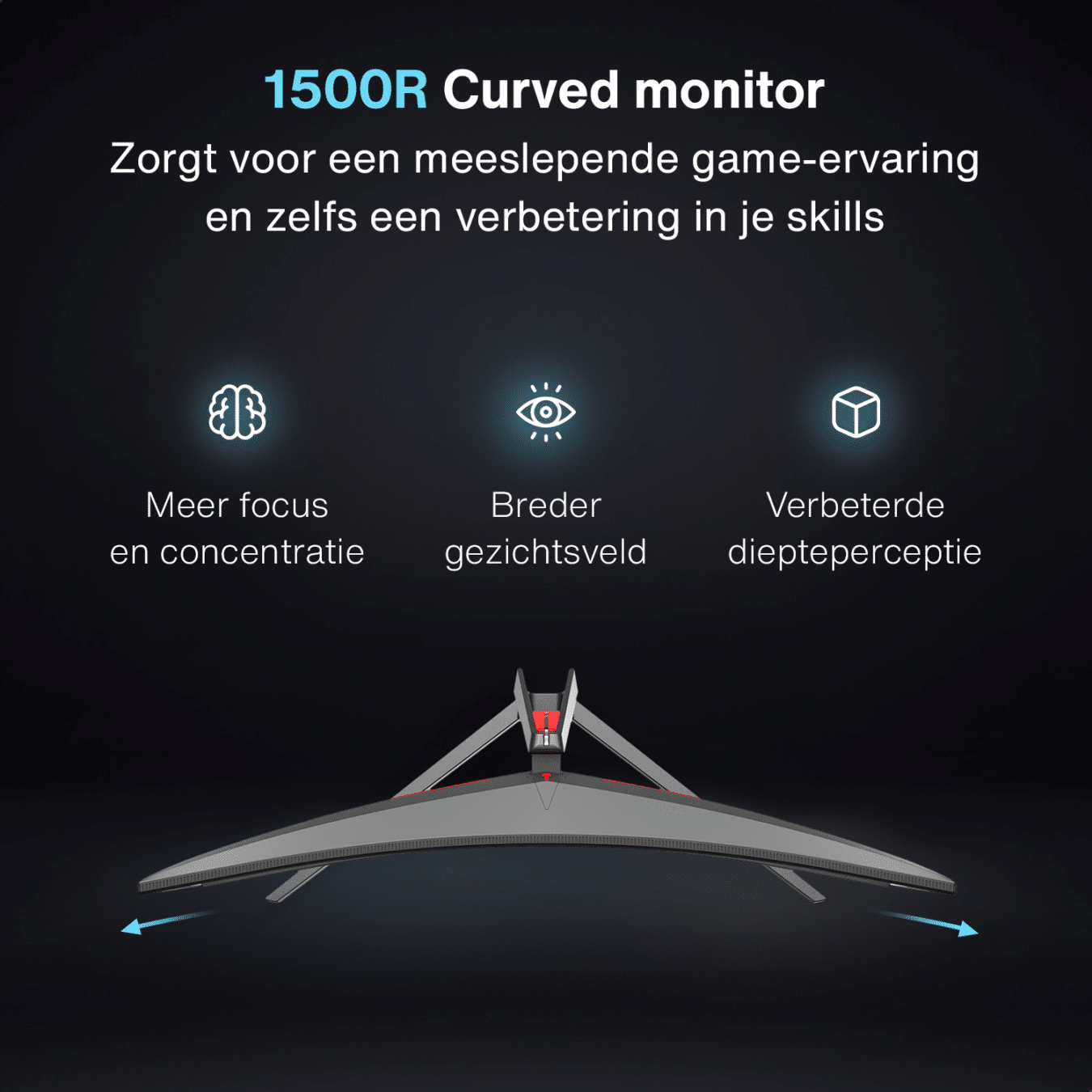 Koop Dahua LM32-E230C - 32 inch Curved Full HD Monitor - 165 Hz - 1ms