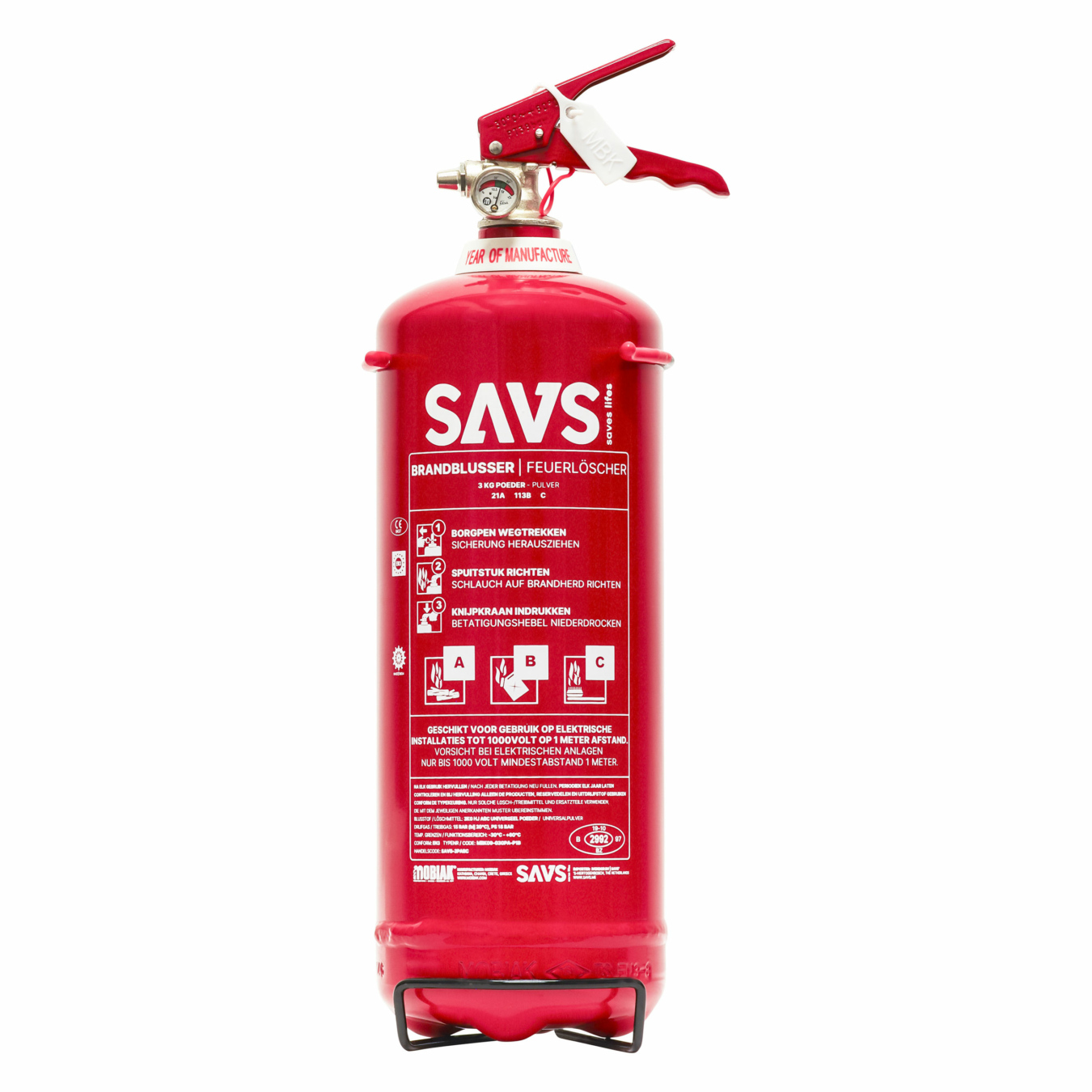 Koop SAVS Brandblusser poeder 3 kg